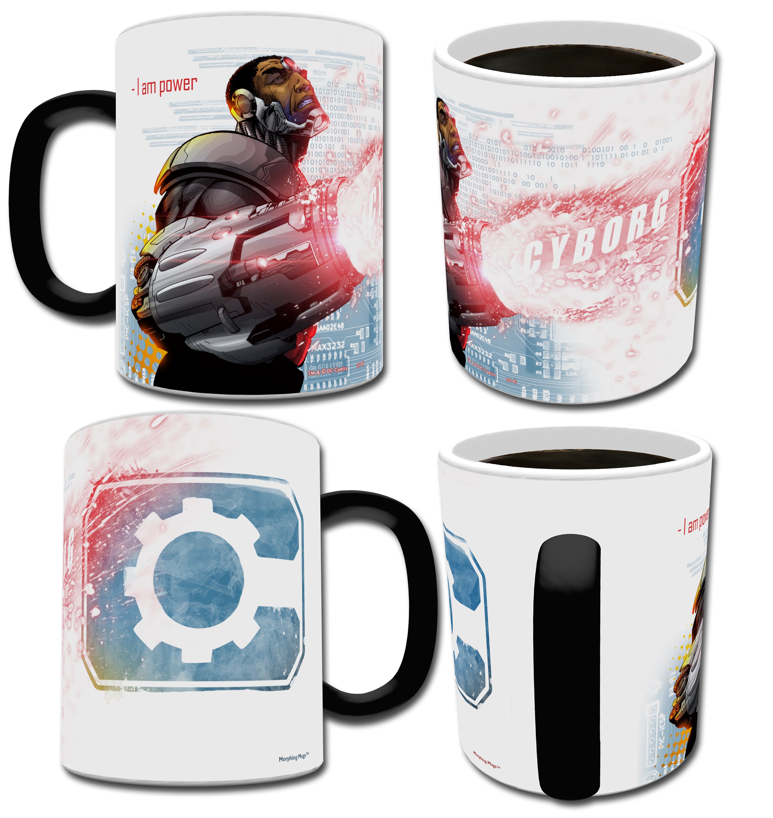 DC Comics (Justice League - Cyborg) Morphing Mugs® Heat-Sensitive Mug MMUG115